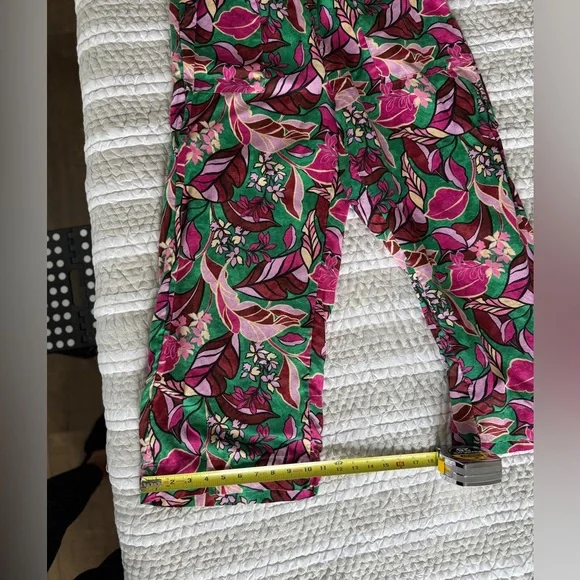 Cynthia Rowley Floral Wide Leg Pants & Top Set, Size Medium - Picture 10 of 14